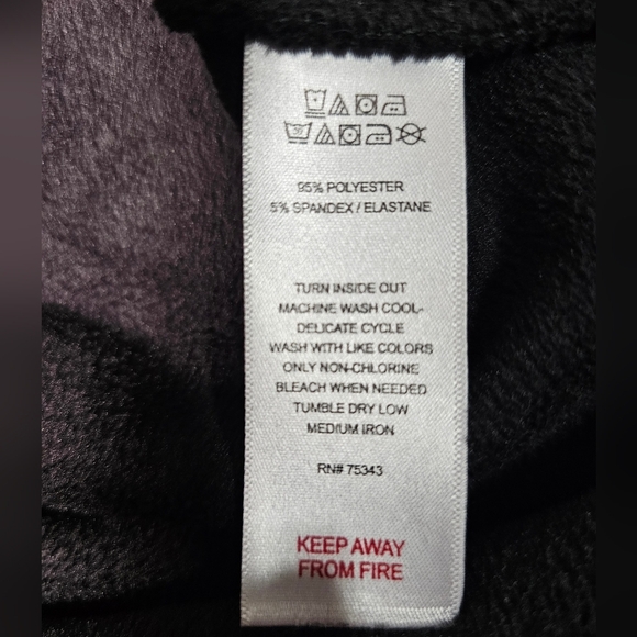 Tahari Cozy Black Velour Longline Long Hoodie Sleepwear Small - Picture 12 of 13